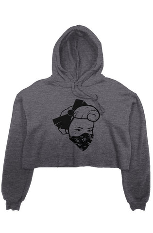 TDM CROP TOP BANDANNA HOODIE